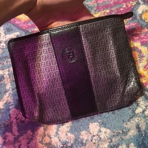 Black fendi clutch